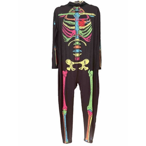 Morphsuits Pants - Morph Costumes Neon Rainbow Skeleton Body Suit Size Large